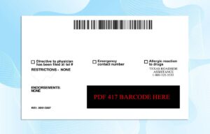 Editable Texas Drivers License Template