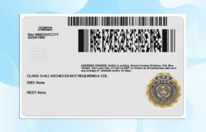 Editable Utah Drivers License Template
