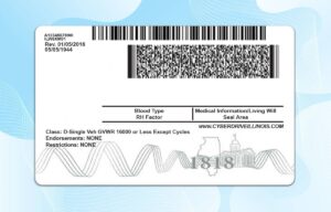 Editable Illinois Drivers License Template