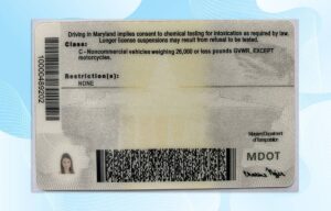 Maryland Driver License PSD Template (New Edition) - Fully editable
