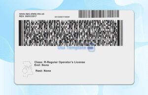 Mississippi Driver License PSD Template (New Edition) - Fully editable