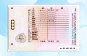 UK Driver License PSD Template - Fully editable