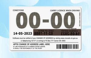 Editable Australia Victoria Driver License Template