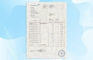 Editable Swiss Bank Statement PSD Template