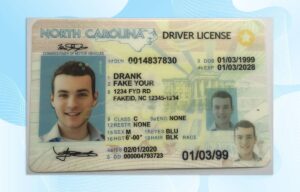 North Carolina Driver License PSD Template (New Edition) - Fully editable